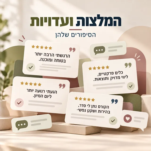 המלצות ועדויות · הסיפורים שלכן